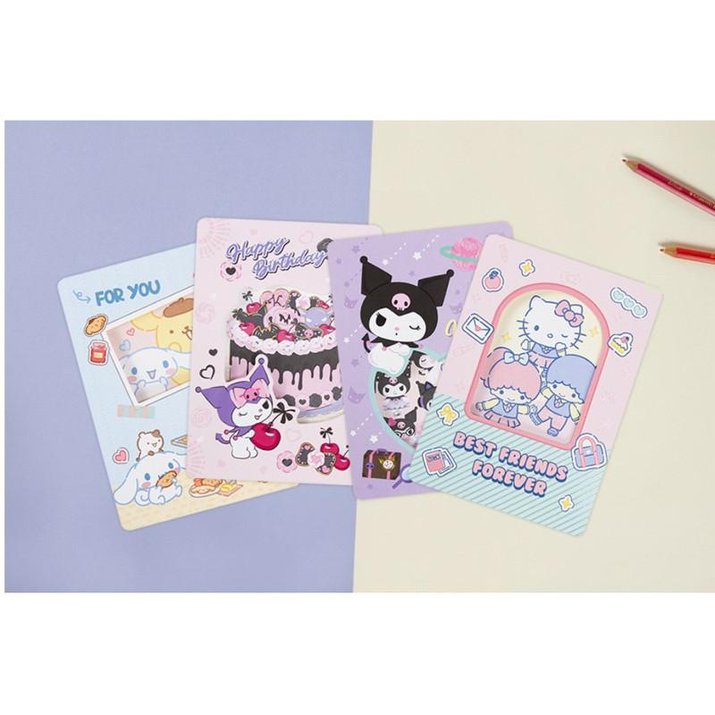 現貨正版 三麗鷗 窗口萬用卡片 酷洛米萬用卡 kitty 大耳狗 耶卡 聖誕卡 布丁狗生日卡 祝福卡 邀請 卡片 台灣製-細節圖2