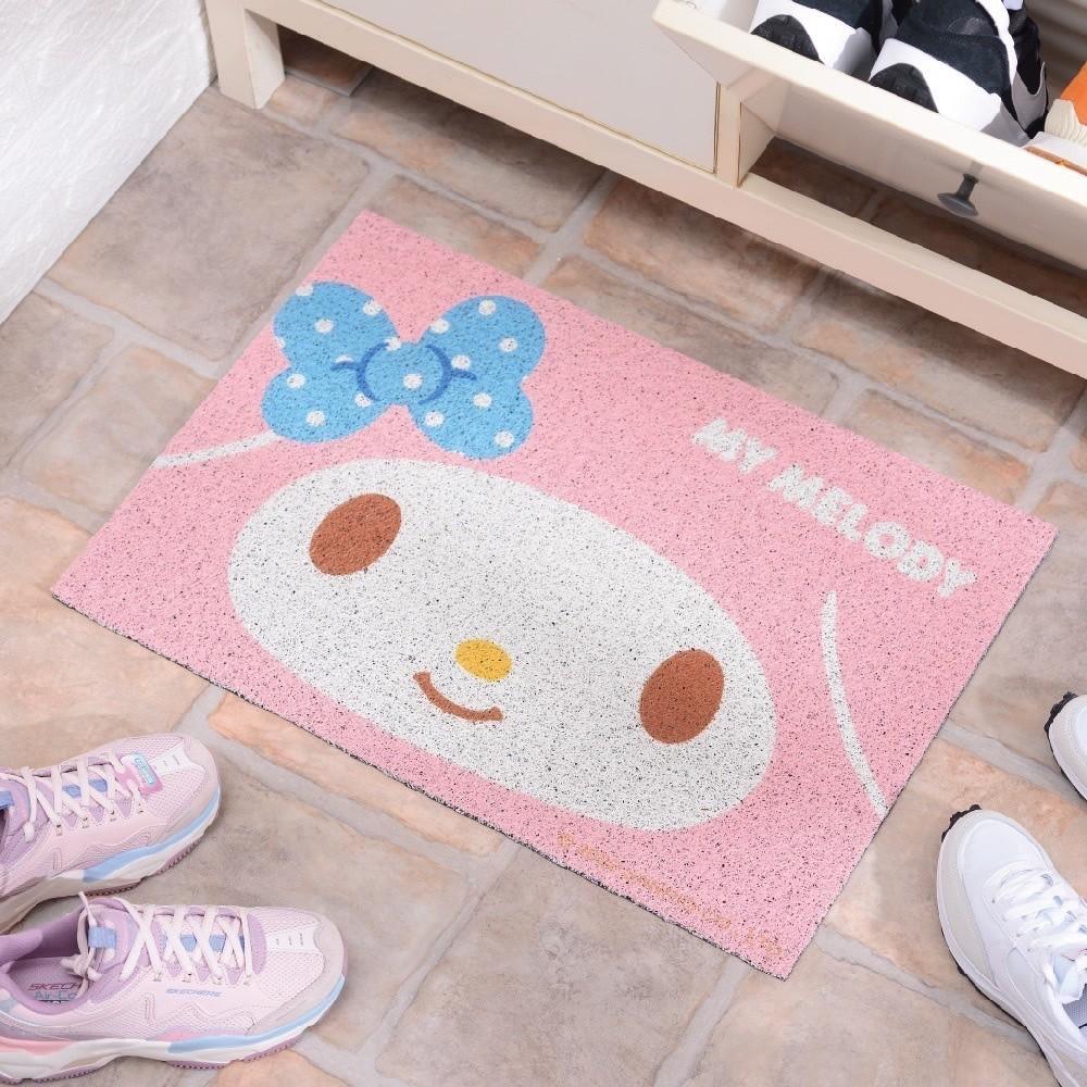 現貨正版 三麗鷗 刮泥絲圈地墊 Hello kitty 地墊 美樂蒂 酷企鵝 絲圈地墊 布丁狗 廚房 玄關墊 止滑地墊-細節圖6