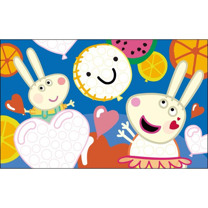 現貨正版 粉紅豬小妹 卡哇伊點點畫 佩佩豬 塗鴉本 塗色本 點點塗鴉 幼兒園填色本 點點筆畫冊 塗鴉紙 著色本 點點筆-細節圖3
