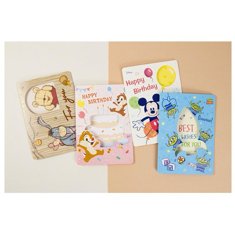 現貨正版 迪士尼 窗口萬用卡片 維尼 卡片 生日卡 牛皮復古卡片 奇蒂萬用卡 米奇 玩具總動員 祝福卡 邀請卡 情人卡-細節圖2