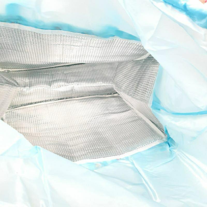 現貨正版 蠟筆小新 束口保冷野餐袋 大容量 保溫保冷袋 束口大容量保溫袋 小白 保冷保溫 購物袋 大容量餐袋 束口餐袋-細節圖4