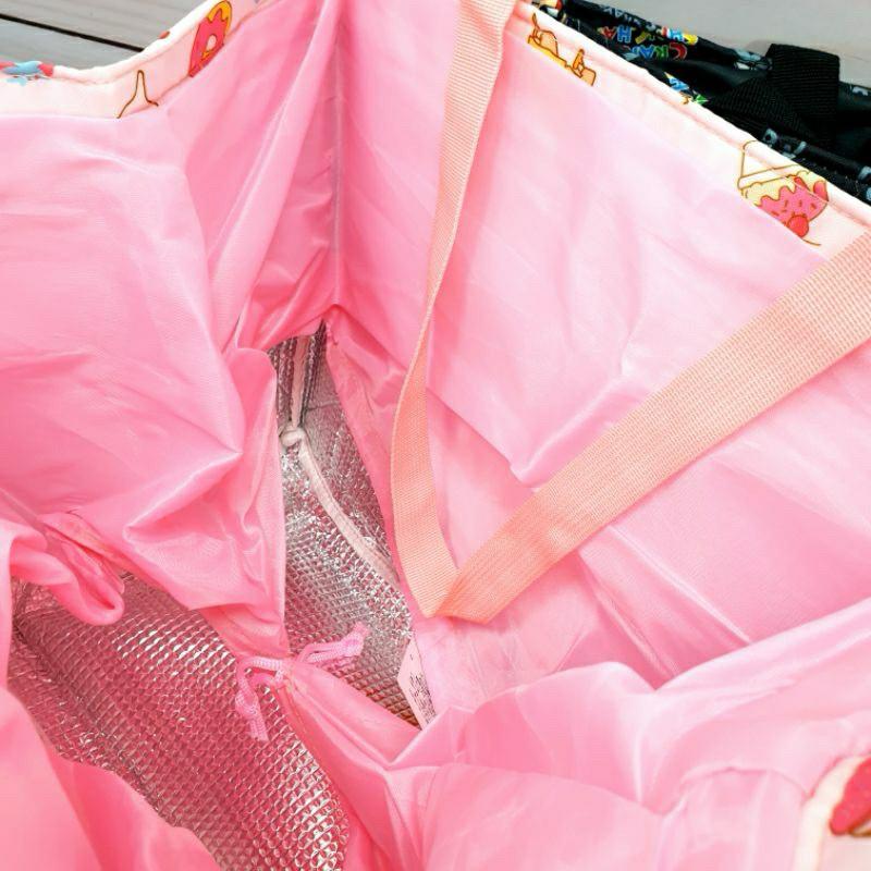 現貨正版 蠟筆小新 束口保冷野餐袋 大容量 保溫保冷袋 束口大容量保溫袋 小白 保冷保溫 購物袋 大容量餐袋 束口餐袋-細節圖5