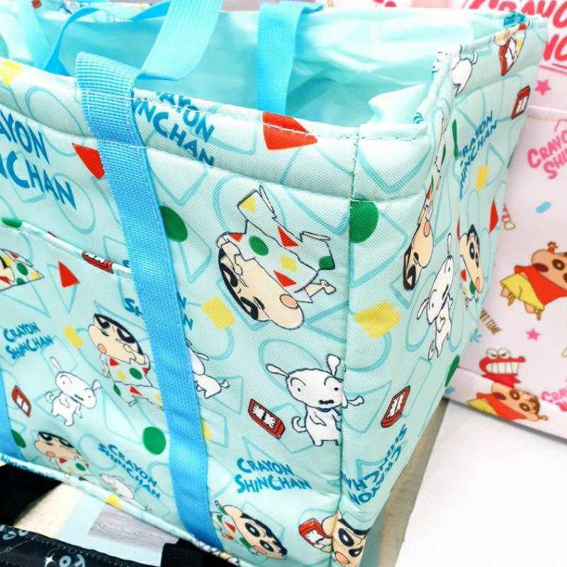 現貨正版 蠟筆小新 束口保冷野餐袋 大容量 保溫保冷袋 束口大容量保溫袋 小白 保冷保溫 購物袋 大容量餐袋 束口餐袋-細節圖6