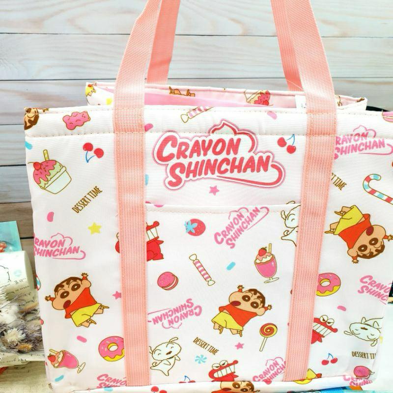 現貨正版 蠟筆小新 束口保冷野餐袋 大容量 保溫保冷袋 束口大容量保溫袋 小白 保冷保溫 購物袋 大容量餐袋 束口餐袋-細節圖7