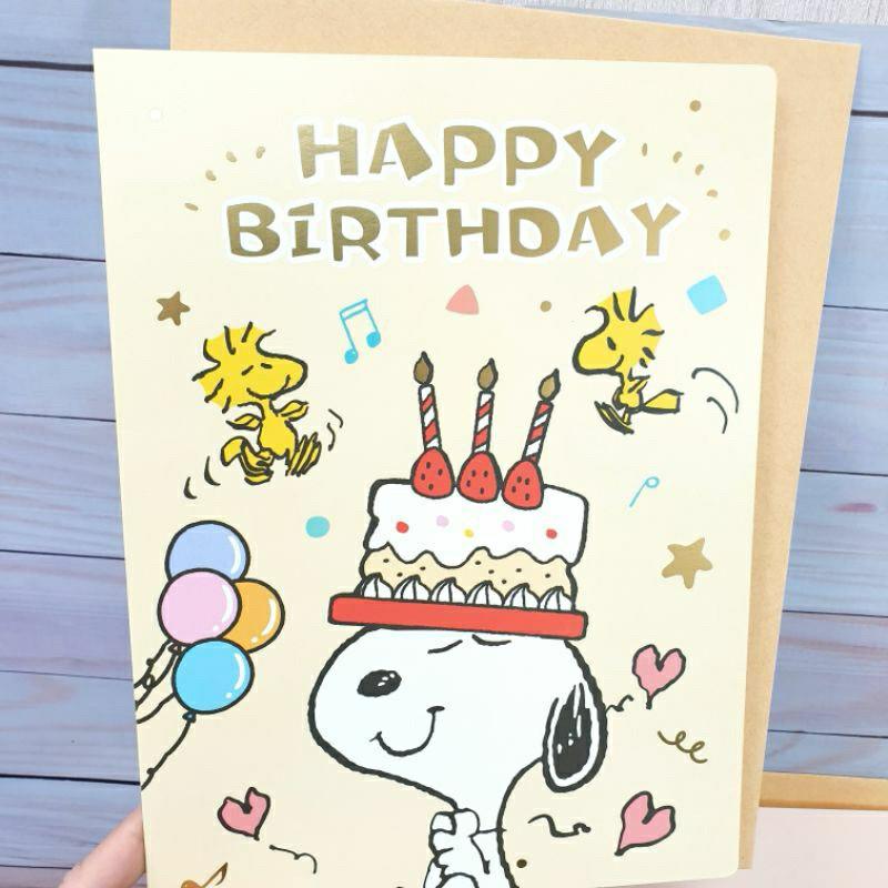 現貨正版 史努比 卡片 16k大卡-附信封 生日卡 感謝卡 慶生 祝福卡 大張卡片 謝師卡 心意卡 萬用大卡 胡士托-細節圖8