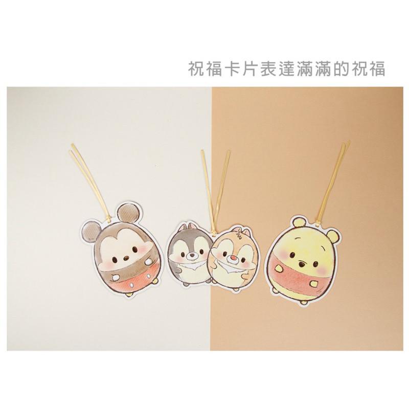 現貨正版 迪士尼 造型繫繩卡片 萬用卡片 生日卡片 許願卡 聖誕卡 禮物卡 祝福卡片維尼 小飛象 愛麗兒 公主 奇蒂卡片-細節圖4