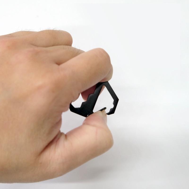 現貨正版 鑰匙型扣環 多功能鑰匙型扣環 不銹鋼 鑰匙型扣環 不鏽鋼 鑰匙圈 登山用品 露營 戶外活動 野外求生 露營配件-細節圖7