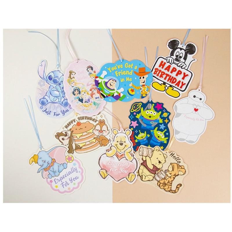 現貨正版 迪士尼 造型繫繩卡片 萬用卡片 生日卡片 許願卡 聖誕卡 禮物卡 祝福卡片 傳情卡 維尼 小飛象 愛麗兒 公主-細節圖2