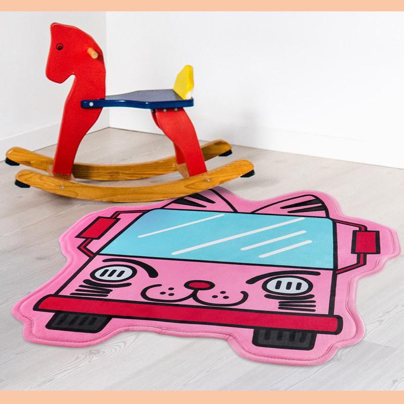 現貨正版 蠟筆小新 娃娃車造型地墊 厚款 絨毛防滑地墊 玄關 浴室地墊 絨毛地毯 居家 地墊 地毯 腳踏墊 止滑地墊-細節圖7