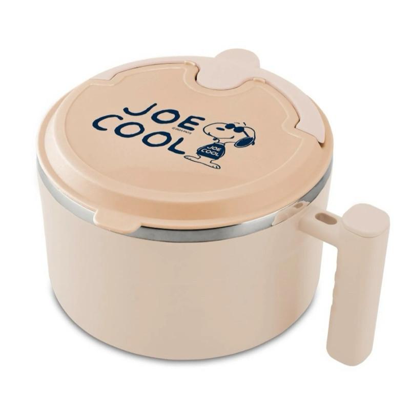 現貨正版 史努比 玩酷不鏽鋼隔熱保鮮碗 不鏽鋼隔熱碗 snoopy 隔熱湯碗 304不鏽鋼碗 保鮮碗 泡麵碗 餐碗 手把-細節圖6