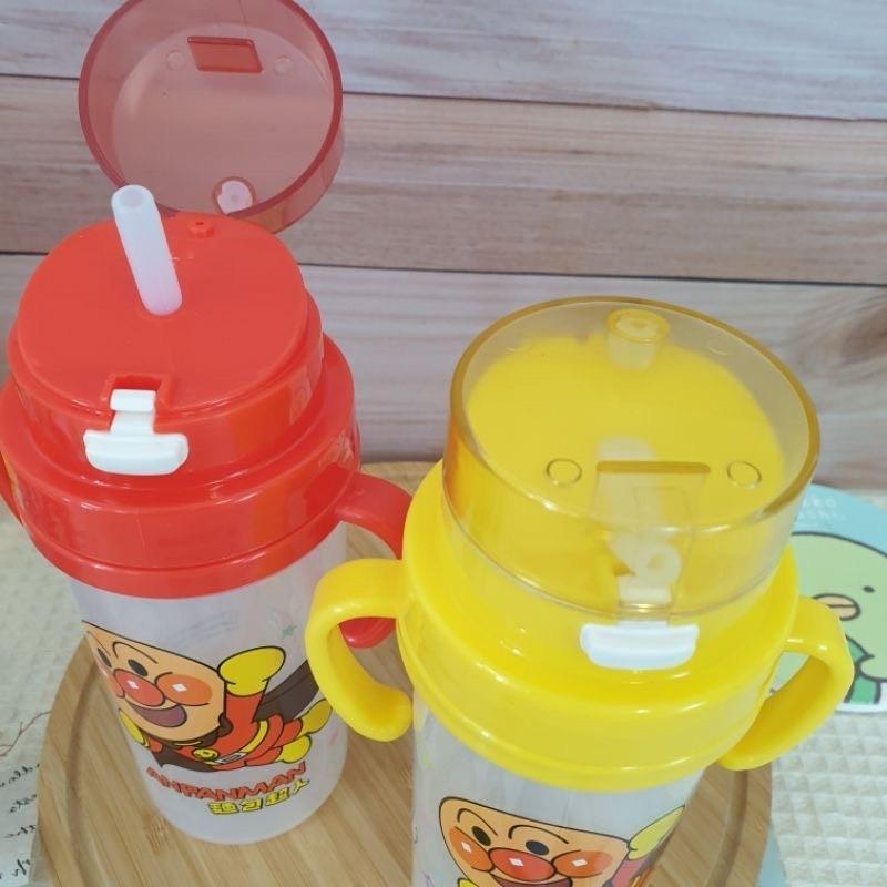 現貨正版 麵包超人小巧雙把吸管水壺 370ml 小巧吸管水壺 台灣製 雙把 吸管水杯 細菌人 兒童學習水壺 吸管 水壺-細節圖5