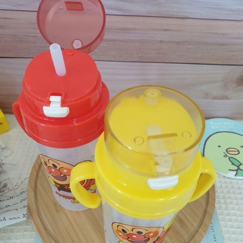 現貨正版 麵包超人小巧雙把吸管水壺 370ml 小巧吸管水壺 台灣製 雙把 吸管水杯 細菌人 兒童學習水壺 吸管 水壺-細節圖6