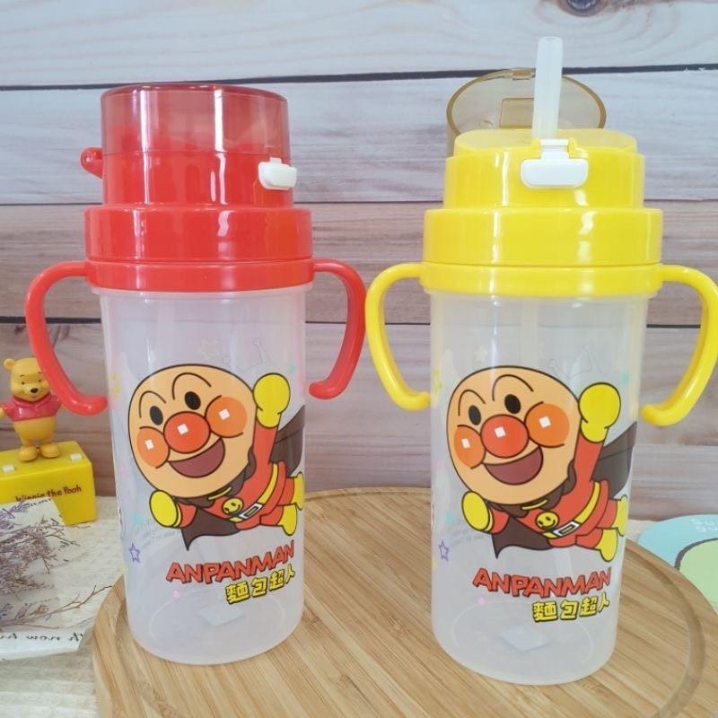 現貨正版 麵包超人小巧雙把吸管水壺 370ml 小巧吸管水壺 台灣製 雙把 吸管水杯 細菌人 兒童學習水壺 吸管 水壺-細節圖7