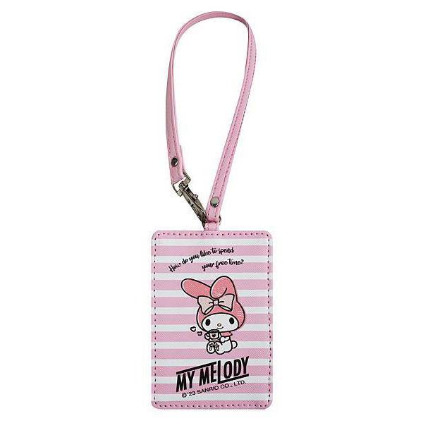 現貨正版 三麗鷗證件套 斜紋證件套 kitty證件 可扣式卡套 行李吊牌 悠遊卡套 吊飾吊牌 美樂蒂行李吊牌 大耳狗-細節圖8