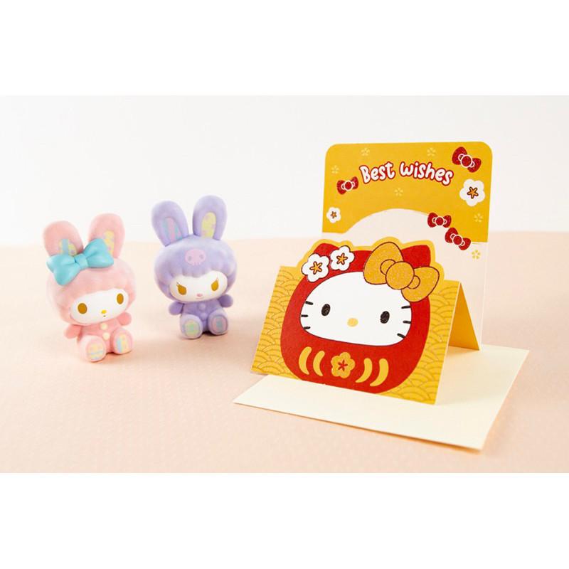 現貨正版 三麗鷗 三摺卡片 三折卡 Hello kitty 大眼蛙祝福卡 蛋黃哥 亮粉 美樂蒂 萬用卡 大耳狗 生日卡-細節圖7