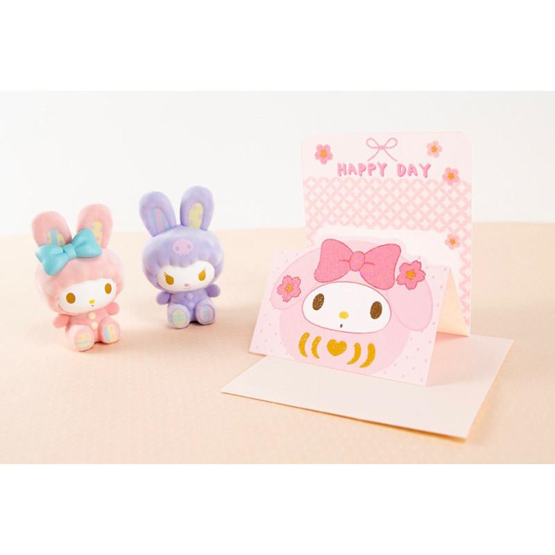 現貨正版 三麗鷗 三摺卡片 三折卡 Hello kitty 大眼蛙祝福卡 蛋黃哥 亮粉 美樂蒂 萬用卡 大耳狗 生日卡-細節圖8