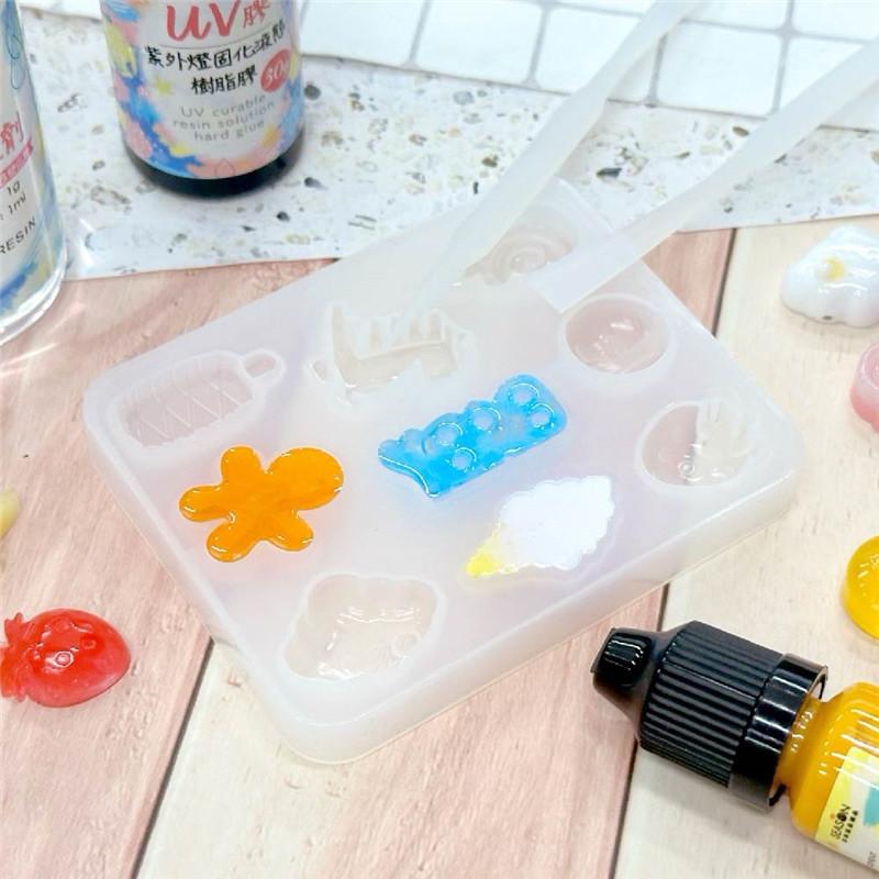 現貨正版 矽膠模具 卡通 恐龍 棒棒糖 霜淇淋 AC6001-01 滴膠模具 UV膠模具 AB膠 模具 水晶膠 DIY-細節圖8