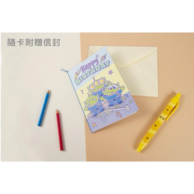 現貨正版 迪士尼 繫繩卡片 萬用卡片 史迪奇 生日卡片 許願卡 聖誕卡 三眼怪 禮物卡 祝福卡片 傳情卡 維尼 奇蒂卡片-細節圖7