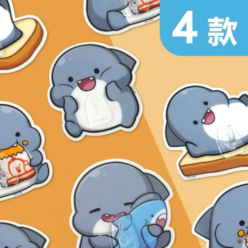 現貨正版 胖鯊魚 鯊西米 無痕掛勾 卡通掛勾 防水掛勾 無痕掛鉤 2kg 不留痕掛鈎 超強無釘 置物架掛勾 衣架-細節圖2