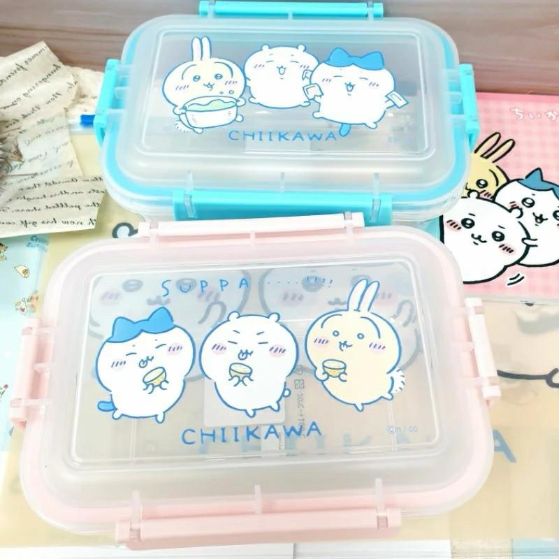 現貨正版 吉伊卡哇 鮮扣長方保鮮盒900ml 四面扣環 野餐外出 餐盒 便當盒 烏薩奇 長方型餐盒 小八貓 食物分裝盒-細節圖2