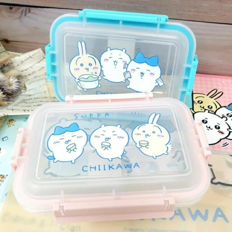 現貨正版 吉伊卡哇 鮮扣長方保鮮盒900ml 四面扣環 野餐外出 餐盒 便當盒 烏薩奇 長方型餐盒 小八貓 食物分裝盒-細節圖3