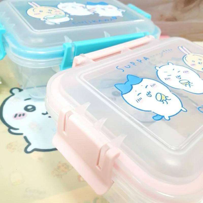 現貨正版 吉伊卡哇 鮮扣長方保鮮盒900ml 四面扣環 野餐外出 餐盒 便當盒 烏薩奇 長方型餐盒 小八貓 食物分裝盒-細節圖4