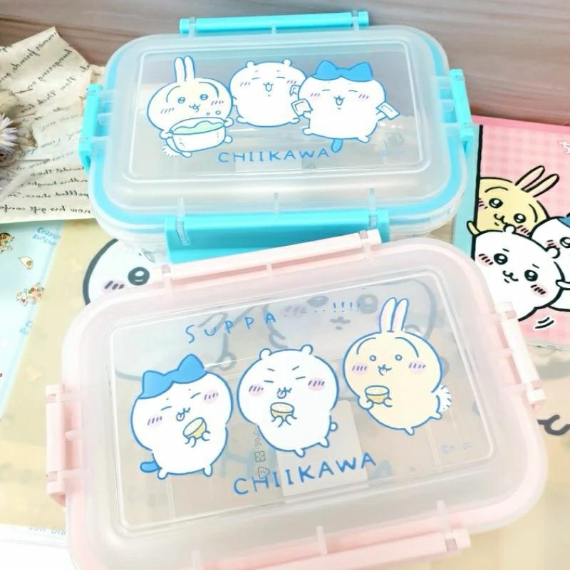 現貨正版 吉伊卡哇 鮮扣長方保鮮盒900ml 四面扣環 野餐外出 餐盒 便當盒 烏薩奇 長方型餐盒 小八貓 食物分裝盒-細節圖9