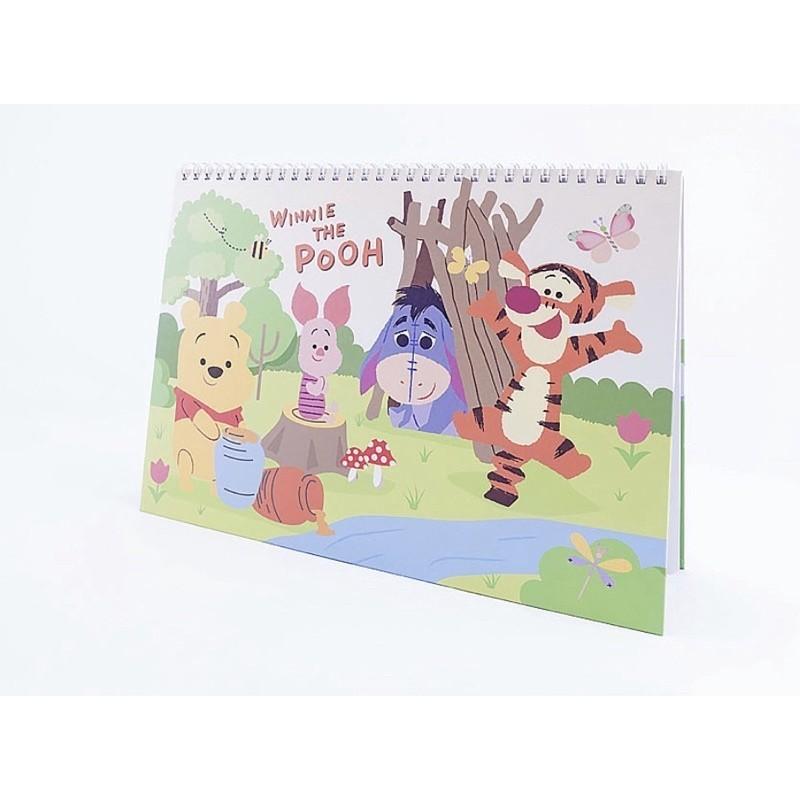 現貨正版 迪士尼 繪圖擦擦本13K  水性筆作圖 濕紙巾擦拭 重複使用 圖畫本 畫圖學習 擦擦本-細節圖2