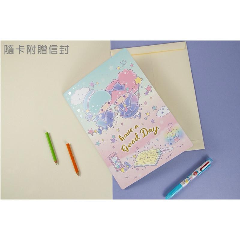 現貨正版 三麗鷗 萬用卡片 A4萬用卡附信封 美樂蒂 大卡片 雙子星 酷洛米感謝卡 人魚漢頓生日卡 祝福卡 邀請卡-細節圖3