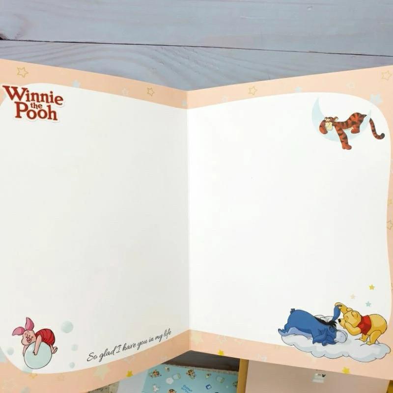 現貨正版 迪士尼 16k大卡 附信封 公主 生日卡 維尼 感謝卡 慶生 祝福卡 大張卡片 謝師卡 心意卡-細節圖6