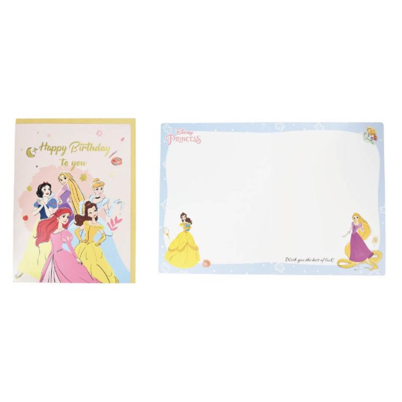現貨正版 迪士尼 16k大卡 附信封 公主 生日卡 維尼 感謝卡 慶生 祝福卡 大張卡片 謝師卡 心意卡-細節圖9