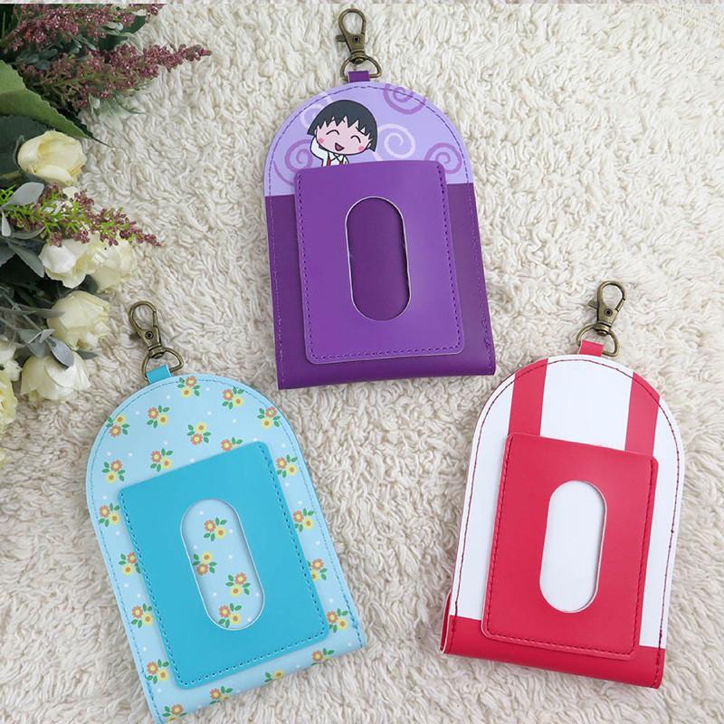 現貨正版 櫻桃小丸子 伸縮鑰匙包 扣卡包 可愛大容量 鎖匙包 一卡通 悠遊卡包 野口 櫻桃爺爺鑰匙包-細節圖6