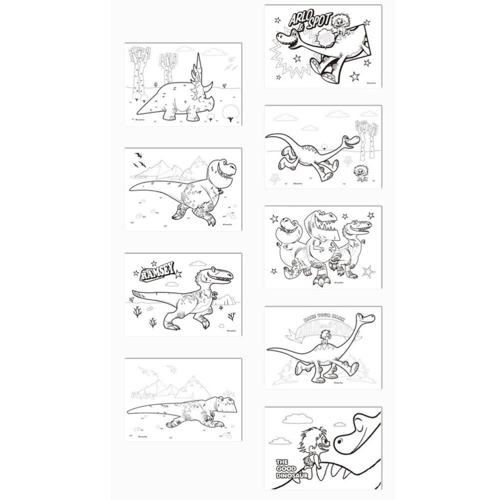 現貨正版 迪士尼13K著色紙 圖畫紙 畫畫 畫本 畫冊 迪士尼公主 公主 恐龍 繪本 美人魚 灰姑娘 畫紙 樂佩-細節圖4