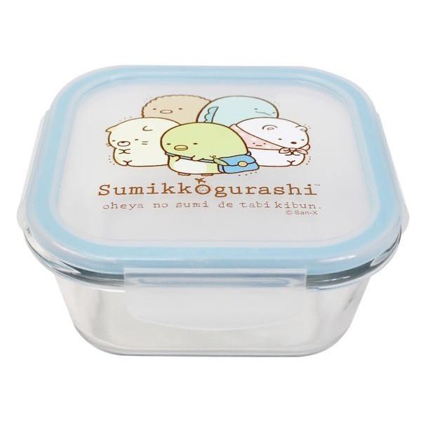 現貨正版 角落小夥伴玻璃食物分裝盒 700ml保鮮盒 角落生物正方食物分裝盒 環保 野餐 耐熱 保鮮盒  便當盒 玻璃-細節圖4