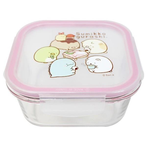 現貨正版 角落小夥伴玻璃食物分裝盒 700ml保鮮盒 角落生物正方食物分裝盒 環保 野餐 耐熱 保鮮盒  便當盒 玻璃-細節圖6