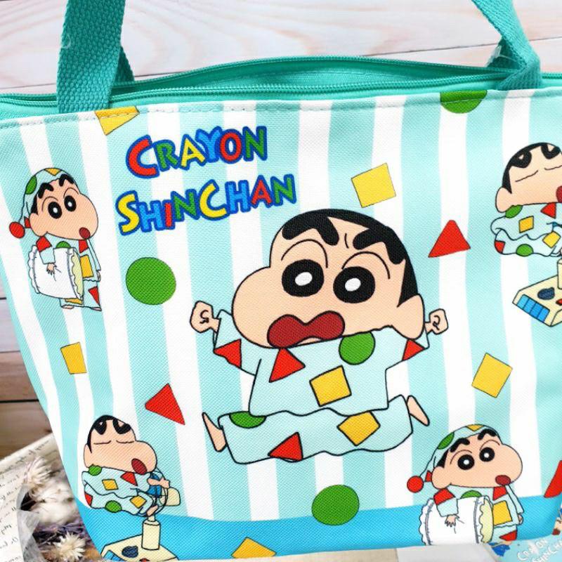 現貨正版 蠟筆小新 保溫保冷袋 午餐袋 大容量 野餐袋 野原新之助 手提袋 便當袋 保冷提袋 小新 小白 保溫提袋 餐袋-細節圖6