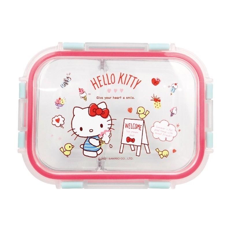 現貨正版 HELLO KITTY玻璃保鮮盒(附保溫保冷袋) 凱蒂貓便當盒 保鮮盒 微波便當盒 環保餐盒 便當袋-細節圖2