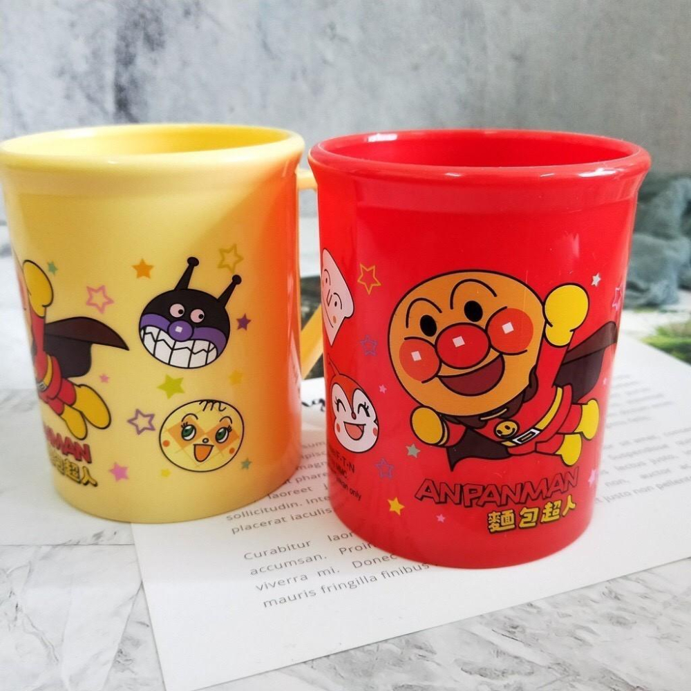 麵包超人圓筒水杯 兒童單耳水杯  300cc 台灣製造 牙刷杯 水杯 漱口杯-細節圖2