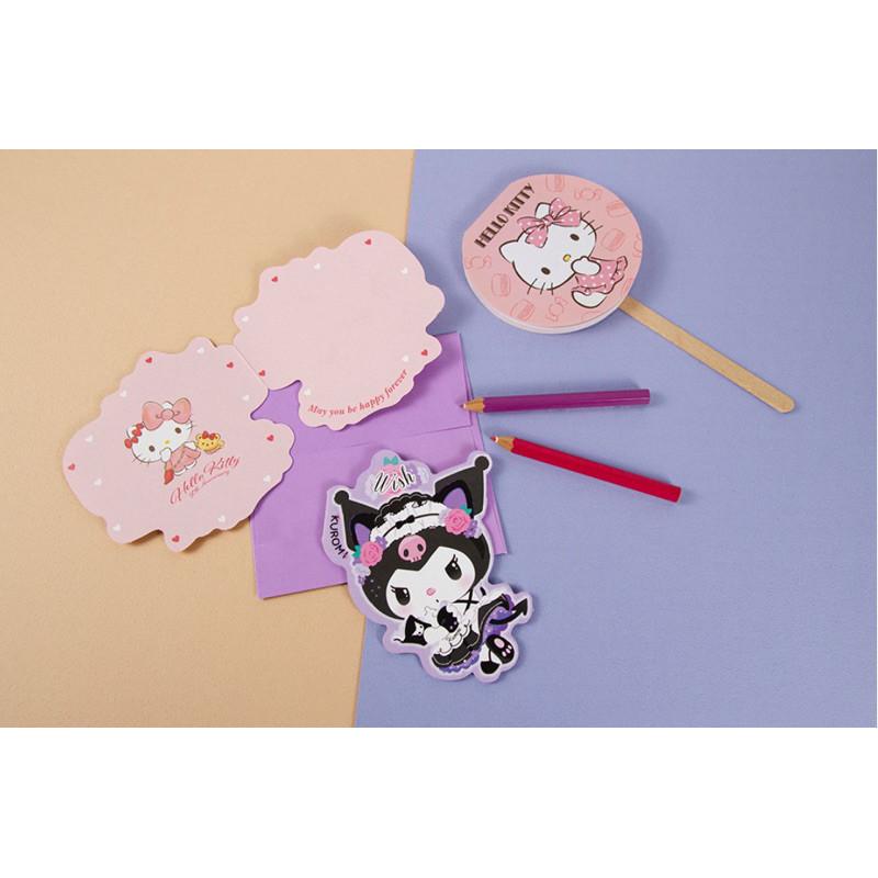 現貨正版 三麗鷗 造型小卡 卡片附信封 kitty 酷洛米 萬用卡 生日卡 感謝卡 情人卡 邀請卡 謝卡 禮物卡片-細節圖5