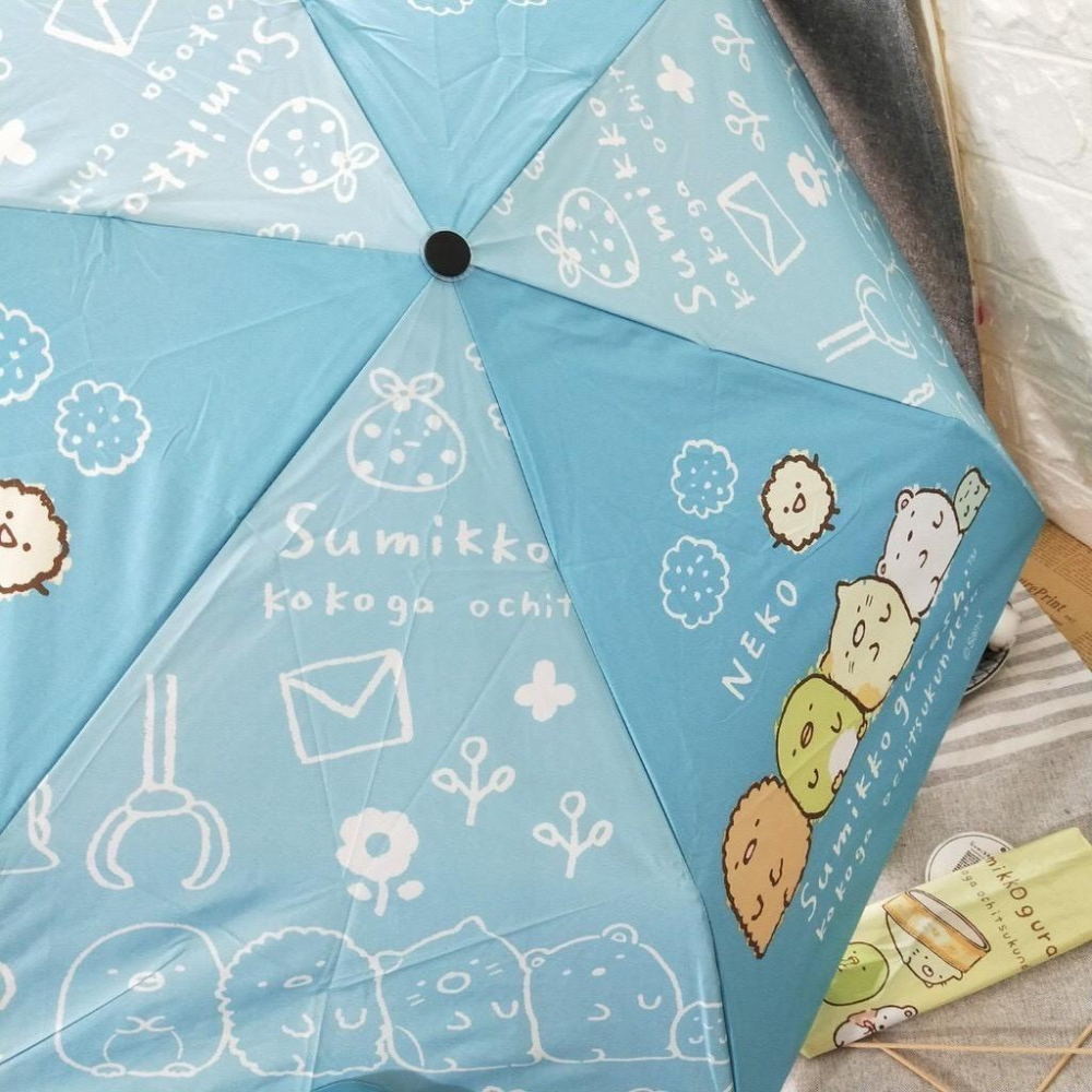 現貨正版 角落小夥伴超輕細三折傘 角落生物雨傘 陽傘 抗UV洋傘 晴雨傘 遮陽傘-細節圖2