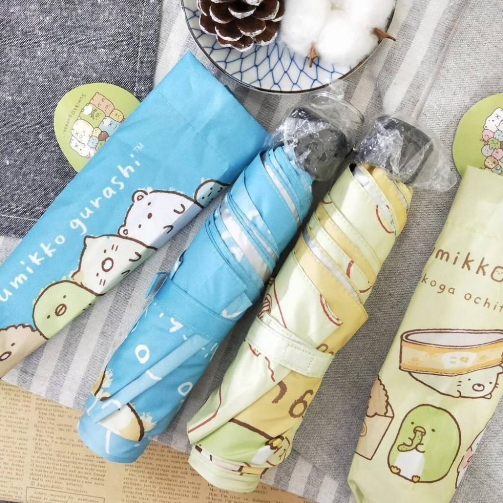 現貨正版 角落小夥伴超輕細三折傘 角落生物雨傘 陽傘 抗UV洋傘 晴雨傘 遮陽傘-細節圖5