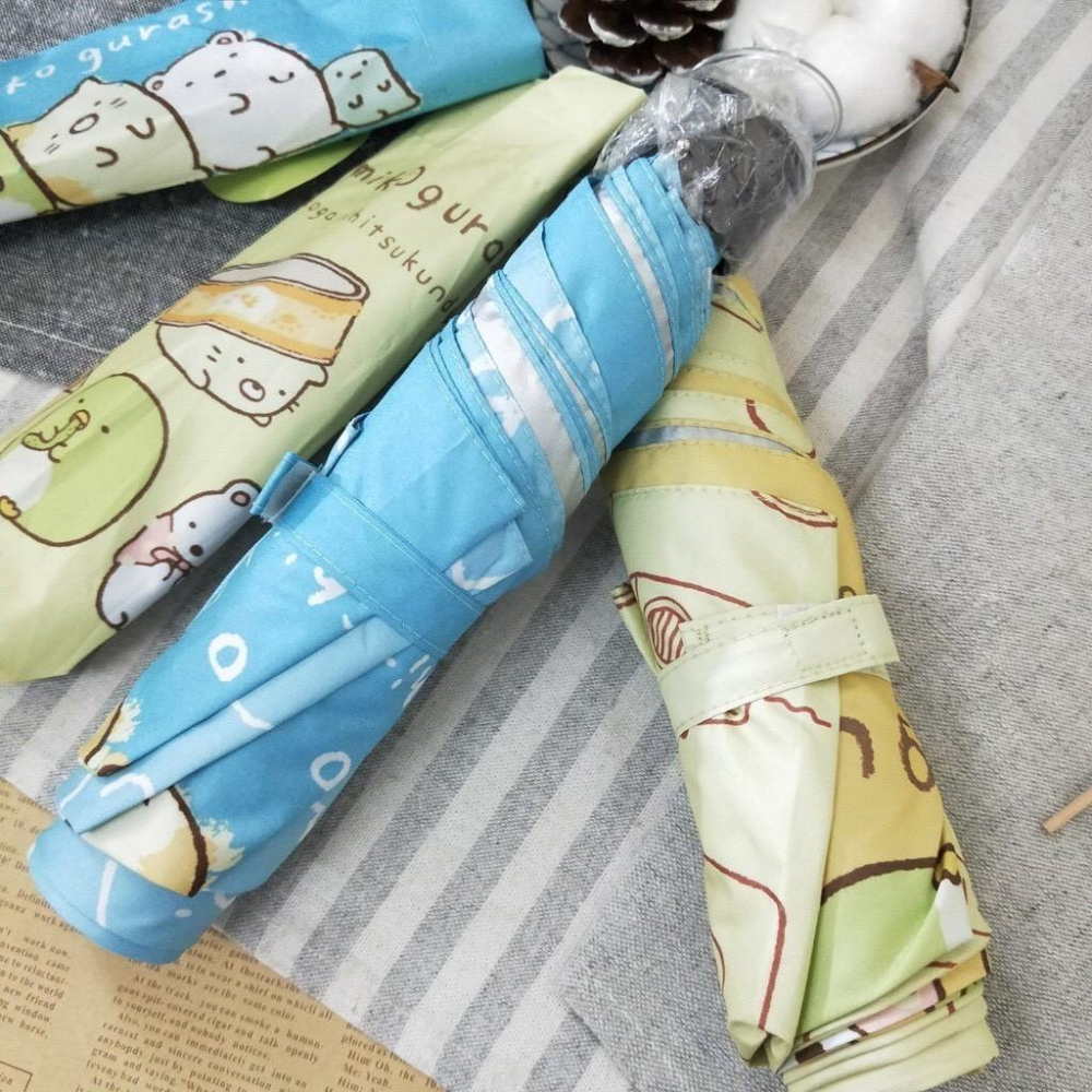 現貨正版 角落小夥伴超輕細三折傘 角落生物雨傘 陽傘 抗UV洋傘 晴雨傘 遮陽傘-細節圖6