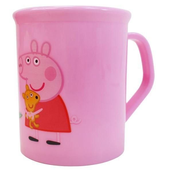 現貨正版 佩佩豬 單耳水杯 粉紅豬小妹牙刷杯 peppa pig漱口杯 兒童水杯 學習杯 卡通水杯  台灣製-細節圖6