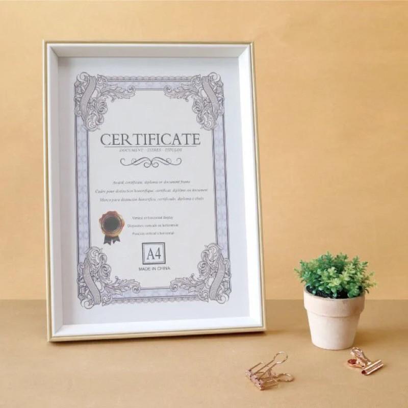 現貨正版 A4多用途相框 A4 相框 壓克力 橫式 直式 鏡面 證書 獎狀 多用途相框 展示 木紋 廣告 留言板 寫真-細節圖2