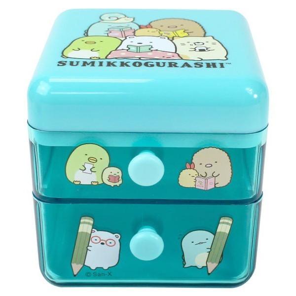 現貨正版 角落小夥伴掀蓋兩抽置物盒 角落生物 置物盒 收納盒  盒子 收納盒 雙層 桌面收納  恐龍 塑膠盒 收納-細節圖4