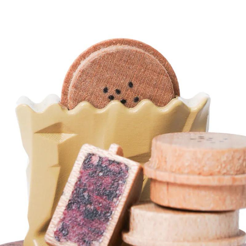 現貨正版 台灣小吃 木擺飾 車輪餅 米血糕 小籠包 珍珠奶茶 芒果冰 雞排 擺飾 飾品 裝飾品-細節圖7