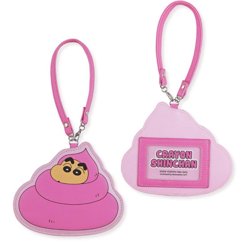 現貨正版 蠟筆小新 ID卡套 票卡夾 硬便 證件套 證件 行李吊牌 證件掛套 小白 小葵 阿呆 悠遊卡套 識別證掛繩-細節圖9