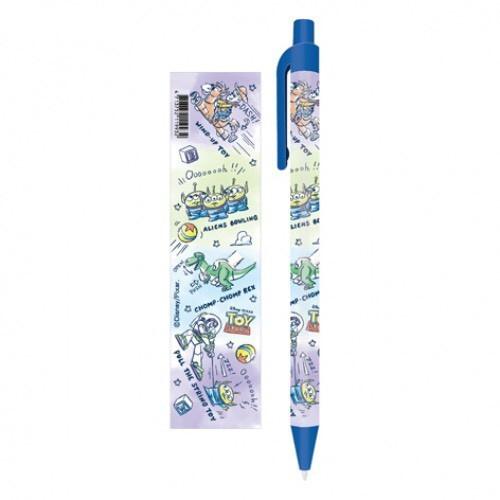 現貨正版 迪士尼自動中油筆 玩具總動員原子筆 藍墨水 台灣製 三眼怪原子筆 巴斯光年中性筆 好寫滑溜-細節圖2