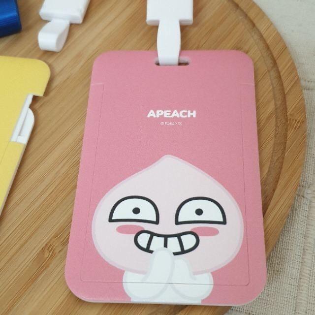 現貨正版 KAKAO FRIENDS超萌票卡 硬殼推合式票卡夾 RYAN 悠遊卡門禁卡 工作證件卡夾 APEACH卡套-細節圖2