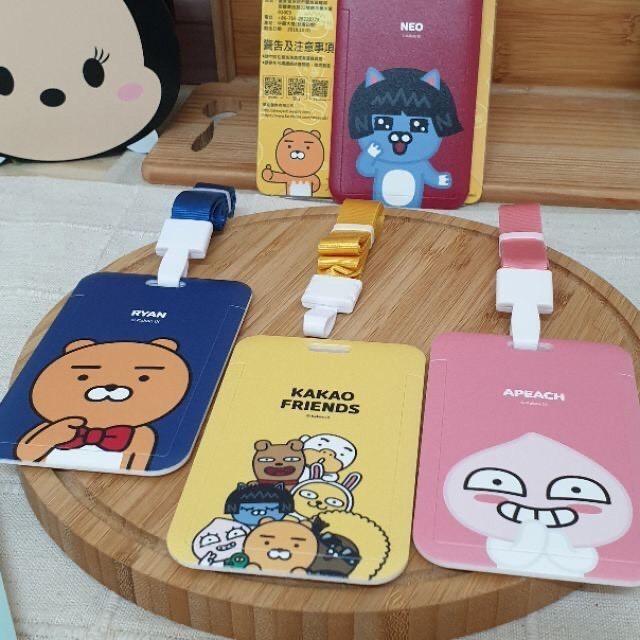 現貨正版 KAKAO FRIENDS超萌票卡 硬殼推合式票卡夾 RYAN 悠遊卡門禁卡 工作證件卡夾 APEACH卡套-細節圖6
